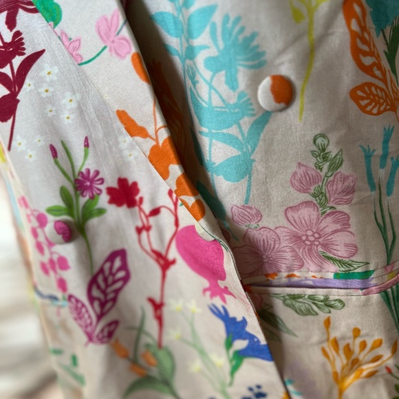 Twinkle Hanspal Garden Print Bouquet Set Blazer Size XS NWT - Picture 2 of 6